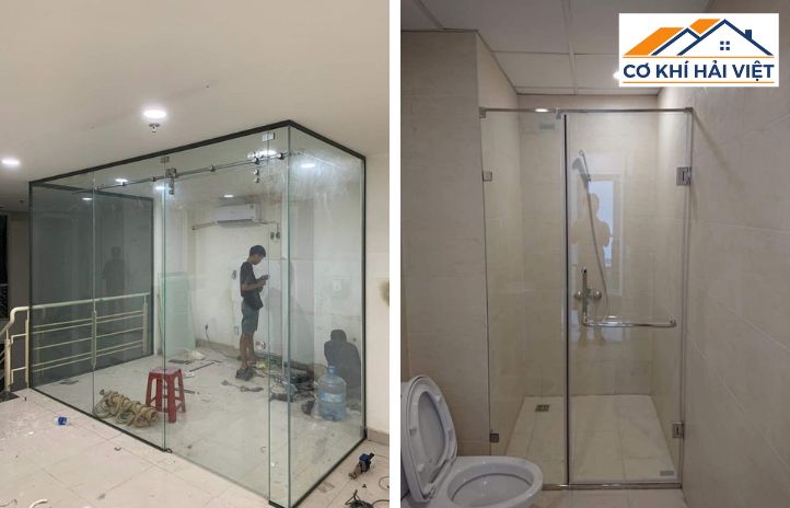 Mẫu phòng tắm kính cường lực