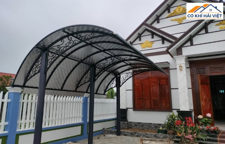 Mái tôn vòm uốn cong nhẹ