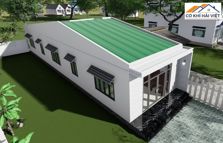 Mái tôn nhà phố khá phổ biến nhờ phù hợp với kết cấu đô thị hiện đại