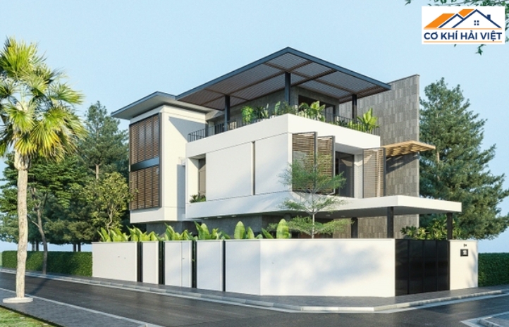Mái tôn nhà phố 5x20m tối ưu hóa công năng