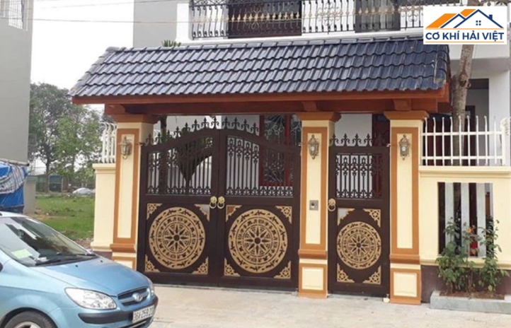 Ứng dụng rộng rãi của cổng mái tôn giả ngói