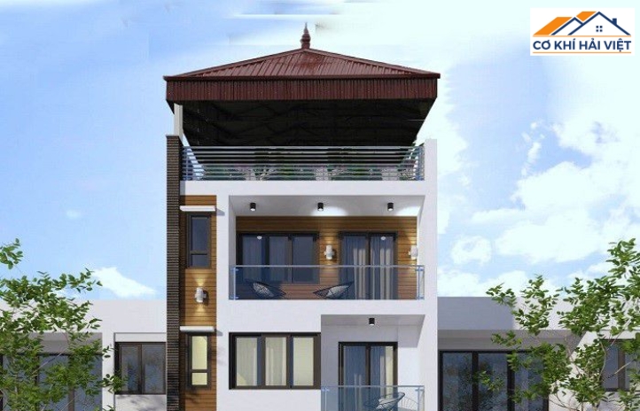 Mái tôn là giải pháp vừa gọn vừa hiệu quả cho nhà phố có diện tích giới hạn