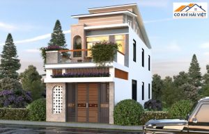Mái lệch PU giúp nước mưa thoát nhanh