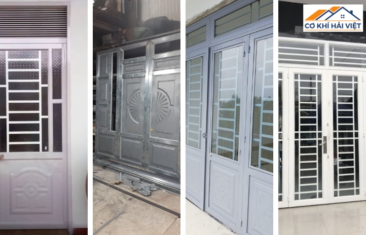 Các loại cửa pano sắt phổ biến hiện nay