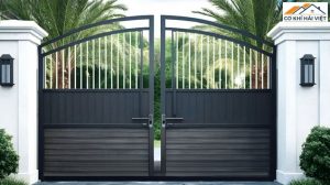 Mẫu cổng sắt vòm đẹp