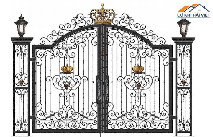 Ưu điểm vượt trội của các loại cổng sắt hoa văn