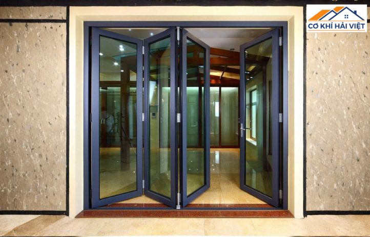 Mô phỏng cơ chế hoạt động của cửa sắt trượt quay