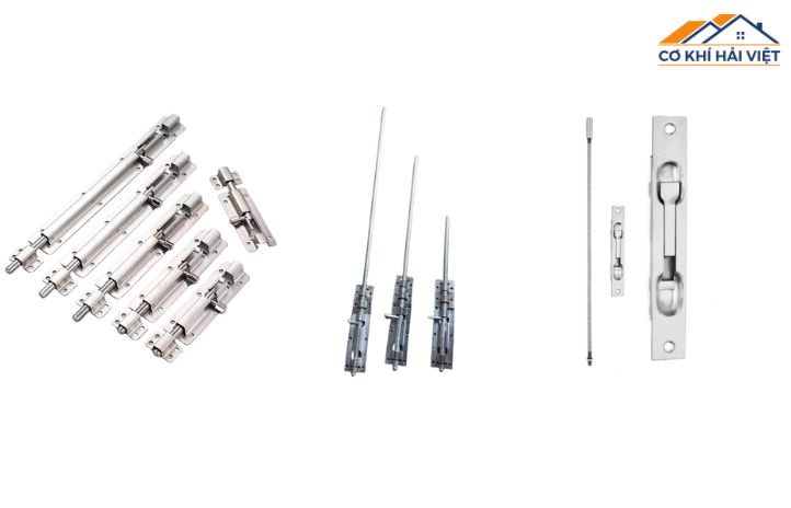 So sánh 3 loại chốt cửa sắt làm từ sắt thường, sắt mạ kẽm và inox 304