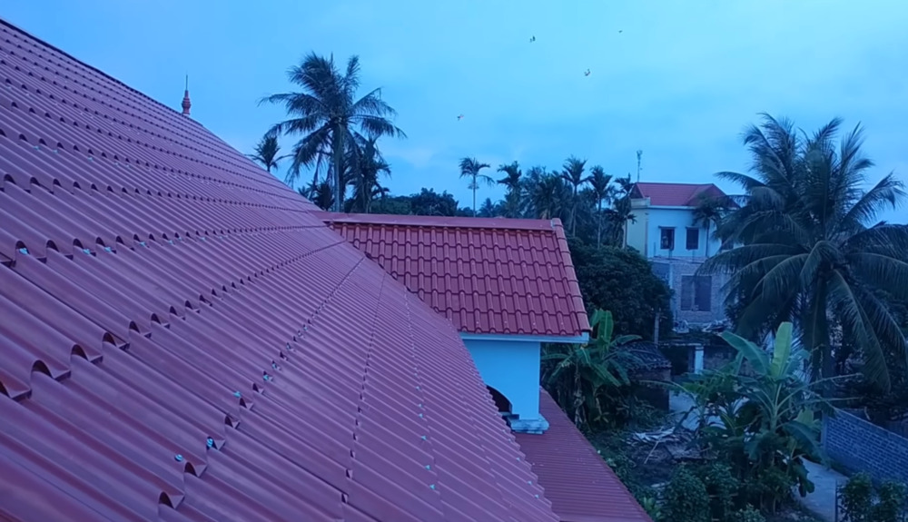 Công trình Cơ Khí Hải Việt hoàn thiện với tôn giả ngói
