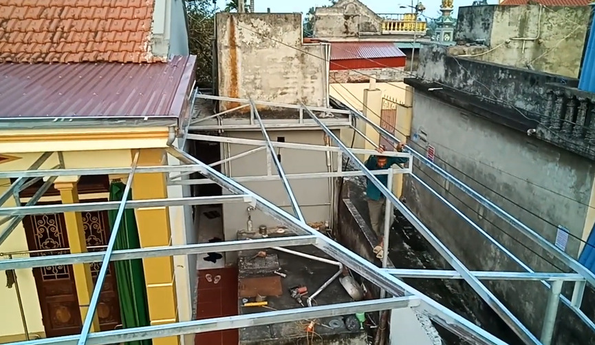 Lợp lại mái nhà cấp 4 - Khánh Hội - Yên Khánh